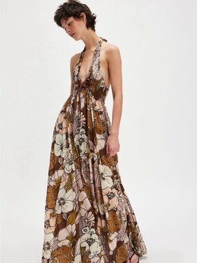 Free People Bayside Florals Maxi Dress